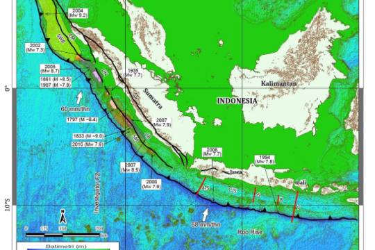 Inilah Sumber Gempa Bumi Zona Penunjam Megathrust!