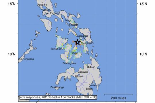 Gempa M 6,9 Guncang Cebu Filipina, 32 Tewas dan 147 Luka-Luka