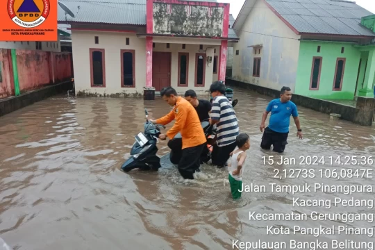Sebanyak 458 Rumah di Kota Pangkalpinang Terendam Banjir