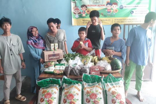 Bantuan Kebutuhan Dasar Didistribusikan Untuk Panti Yatim Disabilitas