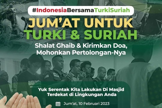 ASAR Humanity Menginisiasi Jumat Untuk Turki dan Suriah